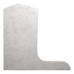 Kozza linker zijkap voor L-profiel glazen balustrade KE 105 – aluminium mat geanodiseerd