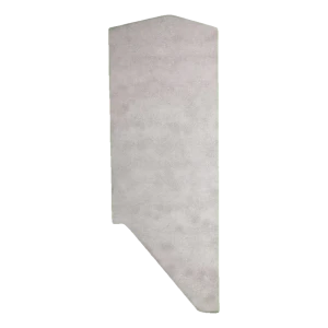 Kozza linkse zijkap voor glazen balustradeprofiel KE 120 – geanodiseerd aluminium