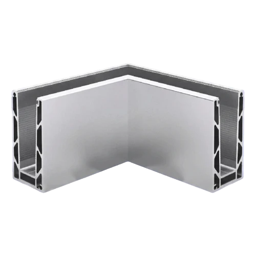 Kozza KE100 – U-profiel binnenhoek 90° voor volledig glazen balustrades, bevestiging van bovenaf 000-854 (1)