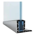 Kozza KE 105 – aluminium L-profiel voor volledig glazen balustrades 5000 mm 000-871 (1)
