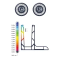 Kozza KE 105 – aluminium L-profiel voor volledig glazen balustrades 5000 mm 000-871 (2)