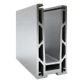 Kozza KF 1000 – aluminium U-profiel voor volledig glazen balustrades 5000 mm met waterafvoer 000-878 (1)
