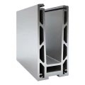 Kozza KF 1000 – aluminium U-profiel voor volledig glazen balustrades 5000 mm met waterafvoer 000-878 (2)