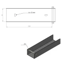 C-profiel connector beugel voor funderingsplaat 200x50 groen GPV-700-33 (3)