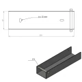 C-profiel connector beugel voor funderingsplaat 250x55 groen GPV-700-43 (3)