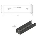 C-profiel connector beugel voor funderingsplaat 300x50 groen GPV-700-53 (3)