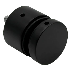 PINOX puntvormige houder rotula voor glas fi 50 mm zwart mat – voor vlakke oppervlakken, draad M10