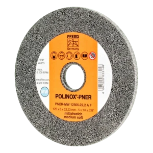 PFERD POLINOX-PNER compacte slijpschijf 125 × 6 mm voor haakse slijper – middel zachte A F