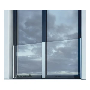 Kozza KB5100 – compleet Frans balkon aluminium H1100 mm, glas 10–11,52 mm, mat geanodiseerd