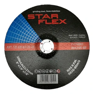 Star Flex – slijpschijf (afbraamschijf) 230 × 6,0 mm T27 staal en INOX