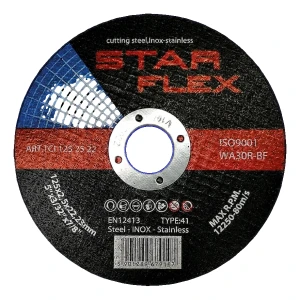 Star Flex – doorslijpschijf voor staal en RVS 125 × 2,5 mm (type 41)