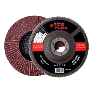 Star Flex vlakkenlamellenschijf gebogen T29 125 mm voor staal – korrelgrootte 60