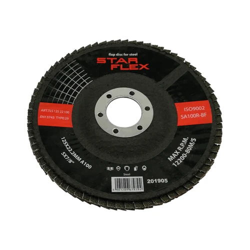Starflex vlakkenlamellenschijf T29 125 mm voor staal – korrelgrootte 100 000-969 (1)