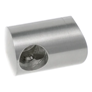 PSG rechter eindhouder balustrade voor staaf Ø 12 mm op buis Ø 42,4 mm – roestvrij staal AISI 304 satijn