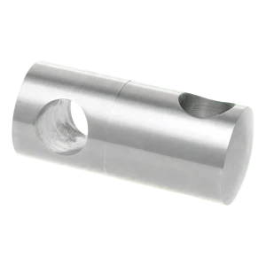 PSG doorvoer dubbele balustradebeugel voor staaf Ø 12 mm – RVS AISI 304 satijn