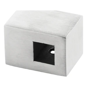 PSG doorvoer balustrade beugel voor vierkante staaf 12×12 mm – roestvrijstaal AISI 304 satijn