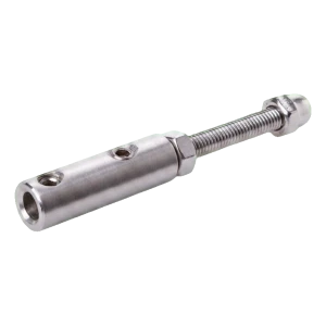 Kabelhouder voor kabel ø 4–6 mm voor balustrade – vlakke montage, roestvrijstaal AISI 304, satijn