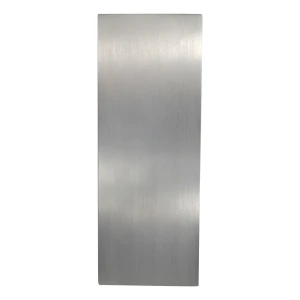 Kozza aluminium zij-afdekkap voor glazen balustrade U-profiel – satijn 121×45 mm