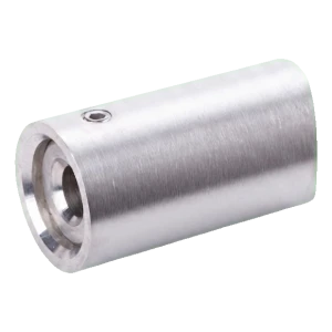 Axiaal leuningbevestiging fi 42,4 mm aan wand – roestvast staal AISI 304 satijn