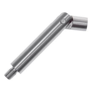 Scharnierstang leuningsteun fi 12 × 75 mm – roestvrijstaal AISI 304, satijn