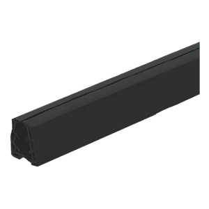 Rubberen afdichting voor opzetgreep op glas 8–11 mm, 24×24 mm, zwart