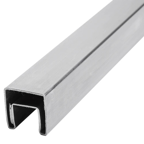 PSG Glashandgreep opgelegd 40x40 mm AISI 304 satijn – 2500 mm 001-082 (1)
