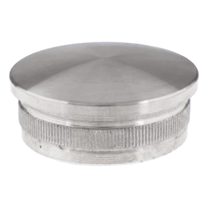 Bolle indrukdop voor balustradebuis 48,3 mm – roestvast staal AISI 304 satijn