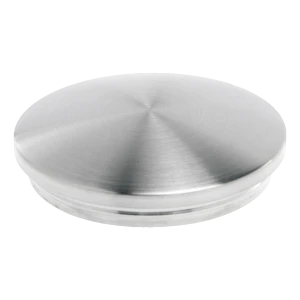 Bolle indrukdop voor leuningrubuis Ø42,4 mm – roestvrij staal AISI 304 satijn