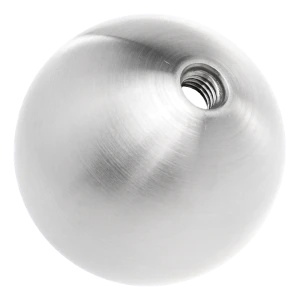 Holle inschroefbare bol ø60 mm met M8 schroefdraad – roestvrij staal AISI 304 satijn