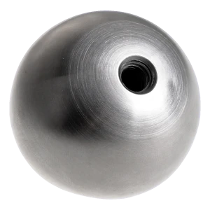 Inschroefbare volle kogel voor balustrade fi 30 mm schroefdraad M6 satijn roestvrij staal