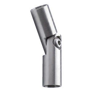 Scharnierknie voor balustrade 90°–180° voor staaf Ø 12 mm – roestvrijstaal AISI 304 satijn