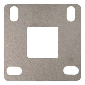 Balustradepaal voetplaat voor lassen 100x100 mm – systeem 40x40, roestvrijstaal AISI 304