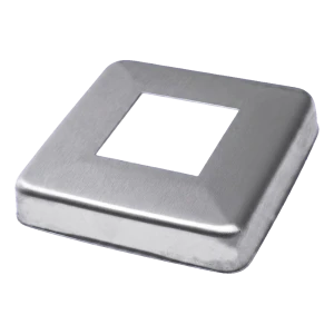 Afdek rozet balustrade 90x90 mm voor profiel 40x40 – roestvrijstaal AISI 304 gepolijst