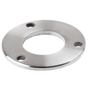 Balustradepaal voetplaat voor lassen Ø 85 mm – roestvrijstaal AISI 304 satijn, systeem 42,4