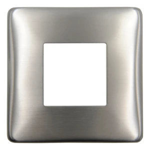 Vierkante afdekrozet 90×90 mm voor balustradeprofiel 40×40 – RVS AISI 304 satijn
