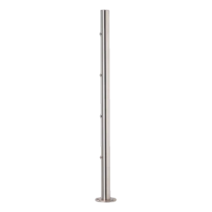 PINOX – middenpostje voor balustrade ongewapend fi 42,4 × 881 mm, roestvrij staal satijn