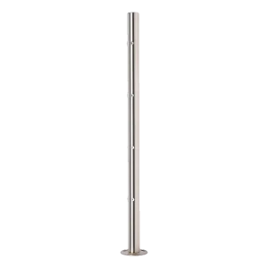 PINOX – hoekpaal voor balustrade ø 42,4 mm ongewapend AISI 304 satijn