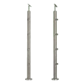 PSG Balustradepost middensectie doorlopend ø 42,4 mm AISI 304 – 4 houders, satijn 001-204 (1)