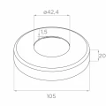 PSG Balustradepost middensectie doorlopend ø 42,4 mm AISI 304 – 4 houders, satijn 001-204 (5)