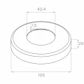 PSG hoek balustradepaal roestvrij staal AISI 304 ø42,4 mm H1060 mm met houders voor buisjes ø12 mm 001-206 (6)