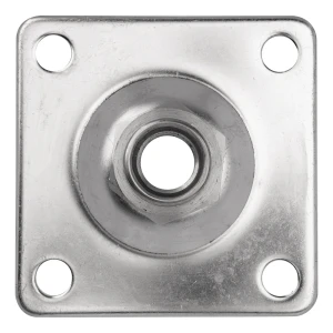 PSG hangplaat voor verstelbaar scharnier M20 – roestvrijstaal AISI 304, 100×100 mm