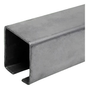 Stalen loopbaan – C-profiel voor schuifpoorten 60×60 mm, lengte 6000 mm