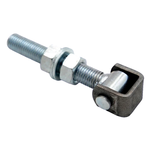 Regelbare stalen scharnier M20 voor vleugelpoorten – gegalvaniseerd, L150 mm 001-350 (1)